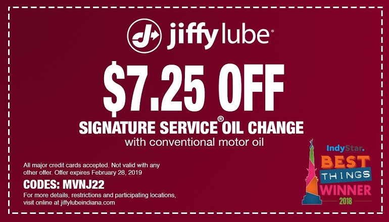 Jiffy Lube Oil Change Coupon Oil Change Lube Change