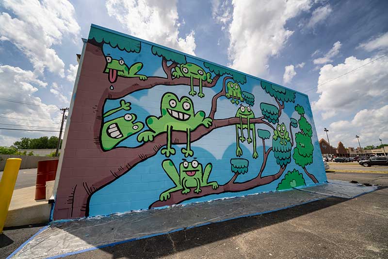 Froggy Forest Mural